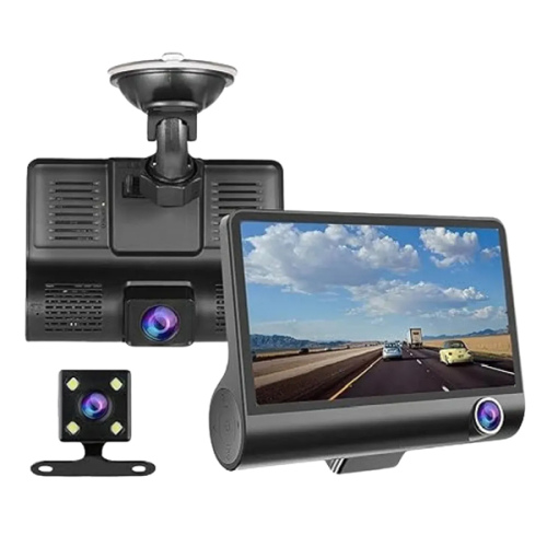 Cámara Para Auto Hd 1080p Accesorio Dashcamera 3 Cámara